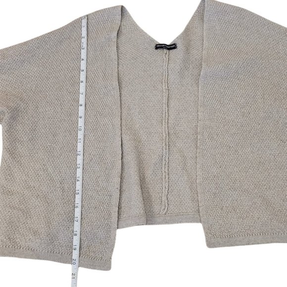 Brandy Melville cropped open cardigan beige small medium - Picture 7 of 14